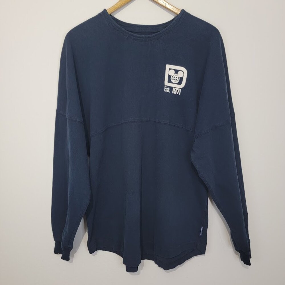 Disney Parks Authentic Walt Disney World Spirit Jersey Size M Blue Mickey Cotton - Picture 2 of 12